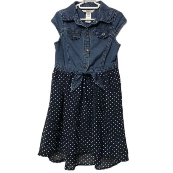 Guess Dresses Guess Kids Dress Girls Size Denim Polkadot